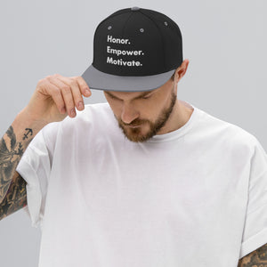 Honor. Empower.  Motivate. Hat