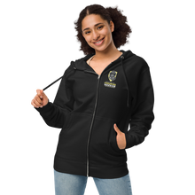 Unisex fleece zip up hoodie