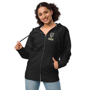 Unisex fleece zip up hoodie